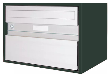 Briefkasten Huber Aluminium 300/400 Dunkelgrün metallic IGP 65780 MP Klassische Fornt